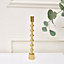 Melody Maison Tall Gold Metal Candle Holder