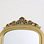 Melody Maison Tall Gold Ornate Vintage Wall / Leaner Mirror 80cm x 180cm