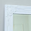 Melody Maison Tall / Long White Ornate Wall / Leaner Mirror 47cm x 142cm