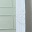 Melody Maison Tall / Long White Ornate Wall / Leaner Mirror 47cm x 142cm