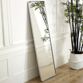 Melody Maison Tall Silver Wall / Floor / Leaner Mirror 47cm x 142cm