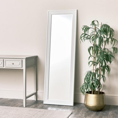 Melody Maison Tall White Full Length Mirror 52 x 160cm DIY at B&Q