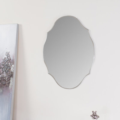 Melody Maison Vintage Frameless Bevelled Wall Mirror 38cm x 50cm