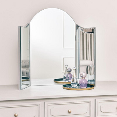 Melody Maison Vintage Style Dressing Table Triple Mirror