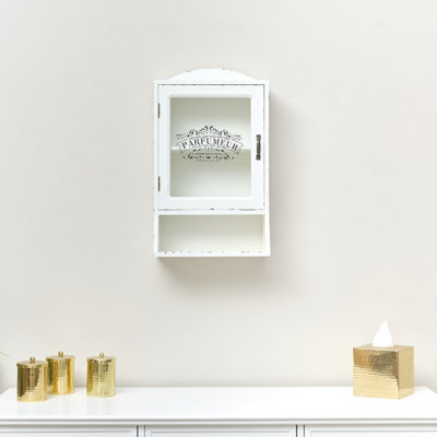 Vintage glass wall shop cabinet