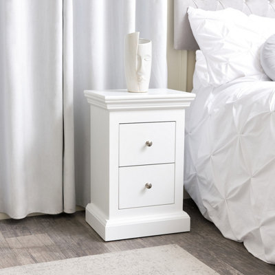 B&q white store bedside cabinets