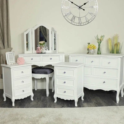 Melody Maison White Bedroom Furniture Large Chest of Drawers