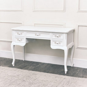 Melody Maison White Dressing Table Desk - Pays Blanc Range