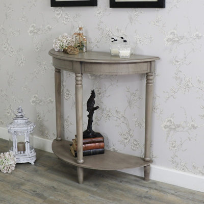 Melody Maison Wooden Half Moon Console Table - Hornsea Range