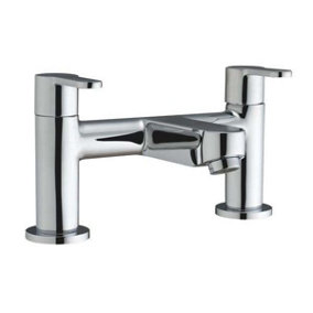 Melody Polished Chrome Deck-mounted Bath Filler Tap