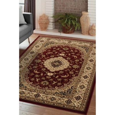Melrose Classic Traditional Red Vintage Area Rug 160/230cm