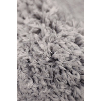 Melrose Laguna Super Soft Shaggy Silver Area Rug 120/170cm