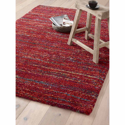 Melrose Noble Multi Red Design Indoor Medium Area Rug 120/170cm