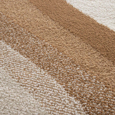 Melrose Solero Decorative Wave Terracotta Patterned Large Area Rug 160 ...