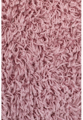 Melrose Venus Shaggy Blush Pink High Pile X-Large Area Rug 200/290cm