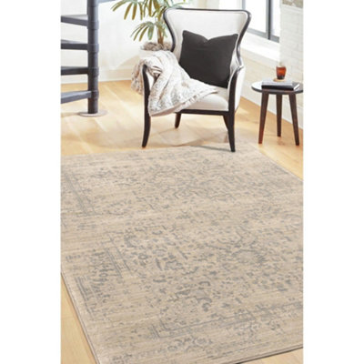 Melrose Vintage Zeus Faded Pattern Design Indoor Large Area Rug 160/230cm