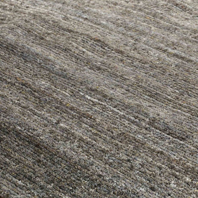 Melrose Vista Tufted Wool Grey Medium Area Rug 120/170cm