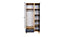 Memone Functional Wardrobe - Golden Oak with Graphite & White Matt - W900mm x H2000mm x D520mm