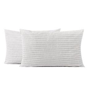 Memory Foam 2 Pack Pillows Filled Orthopaedic Contour Deluxe Firm Bedding
