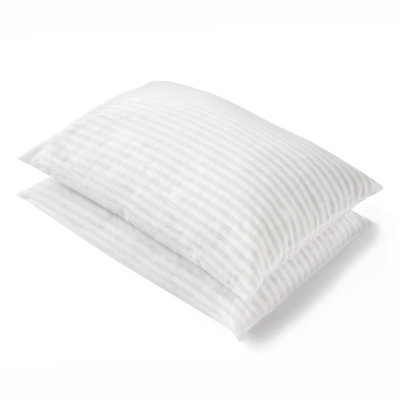 Memory Foam 2 Pack Pillows Filled Orthopaedic Contour Deluxe Firm Bedding