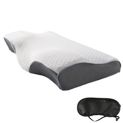 Memory Foam Ergonomic Pillow for Side, Back & Stomach Sleepers
