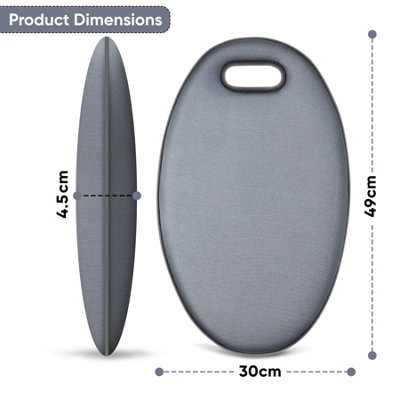 Memory Foam Garden Kneeling Mat  - GREY 49cm x 30cm - 9