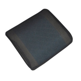 Memory Foam Lumbar Support Cushion - Cooling Gel Strip - Mesh Fabric Cover