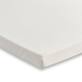 Memory Foam Mattress Topper With Removable Comfort Zip Cover - Double