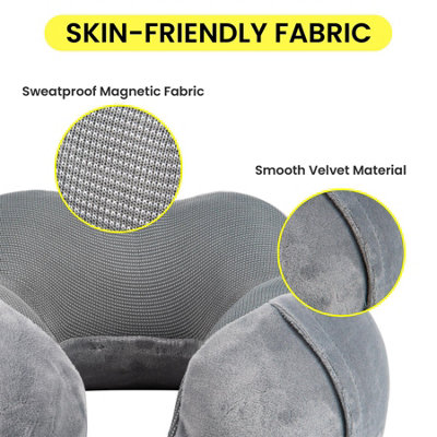 Memory Foam Neck Travel Pillow Lightweight Portable Head Neck Support Pillow - 7