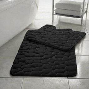 Black non deals slip bath mat