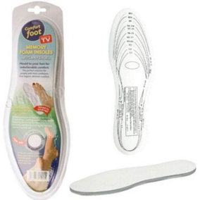 Memory Foam Unisex Orthopaedic Shoe Trainer Foot Feet Insoles Comfort Boots New