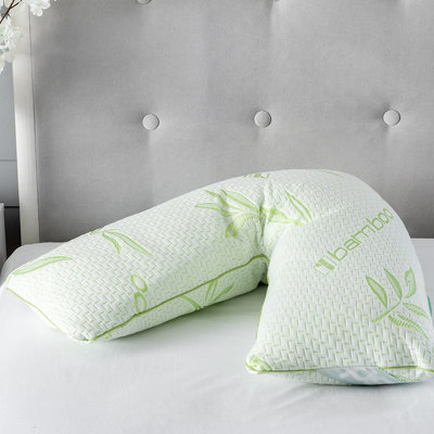 Memory Foam V Shape Pillow Orthopedic Maternity Support Soft Cover DIY at B&Q