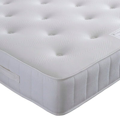 Memory Maestro Memory Foam Silver Plush Velvet 2 Drawer Divan Set And Headboard King Size