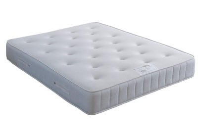 Memory Maestro Memory Foam Silver Plush Velvet 2 Drawer Divan Set And Headboard King Size