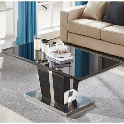 Memphis Coffee Table High Gloss Coffee Table for Living Room Centre Table Tea Table for Living Room Furniture Black