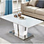 Memphis Coffee Table High Gloss Coffee Table for Living Room Centre Table Tea Table for Living Room Furniture White