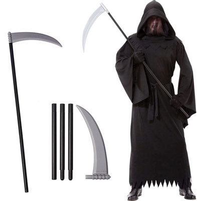 Men's Halloween Phantom Costume with Weapons - Death Robe Outfit | DIY ...