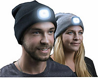 Men Women Unisex Led Light Winter Warm Beanie Hat Thermal One Size