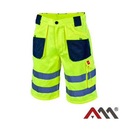 Men Workwear High Visible Shorts (size: 38-40 inch -EU 56) Heavy Duty ...