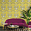 Menagerie Animal Luxe Wallpaper Yellow Belgravia 2001