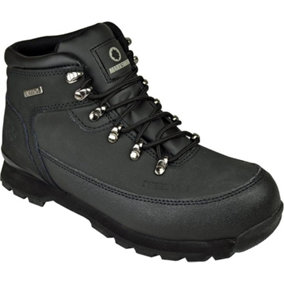 Mens Safety Boots Steel Toe Cap Ankle Trainers Hiking Shoes Uk 7 Black