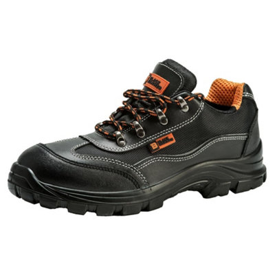 MENS SAFETY BOOTS STEEL TOE CAP SHOES WORK ANKLE TRAINERS HIKER MIDSOLE ...