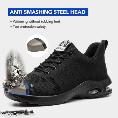 Mens Safety Trainers Safety Shoes Work Trainers Lightweight UK 9