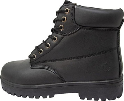 Mens Safety Trainers Shoes Boots Work Steel Toe Cap Hiker Ankle Black Uk 12