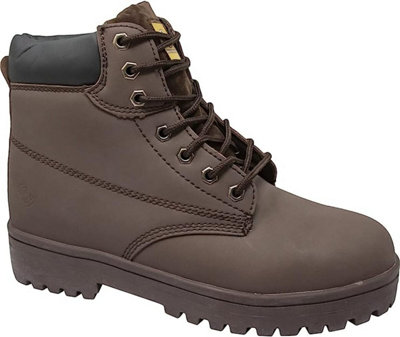 Mens Safety Trainers Shoes Boots Work Steel Toe Cap Hiker Ankle Uk 9