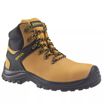 Mens Stanley Nova Safety Boots Leather Lace Up In Honey - 3