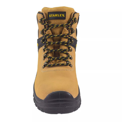 Mens Stanley Nova Safety Boots Leather Lace Up In Honey - 5