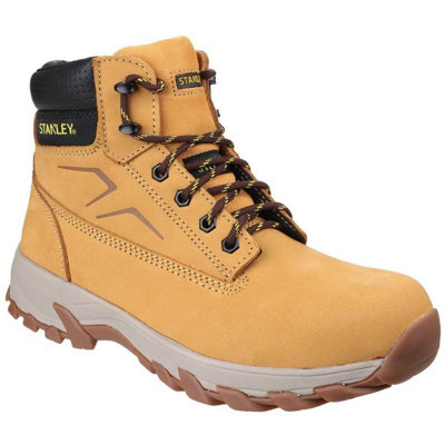 MENS STANLEY PRO SAFETY STEEL TOE CAP WORK APPRENTICE LEATHER BOOTS SHOES SZ