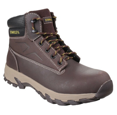 MENS STANLEY TRADESMAN APPRENTICE LEATHER SAFETY STEEL TOE CAP WORK ANKLE BOOTS