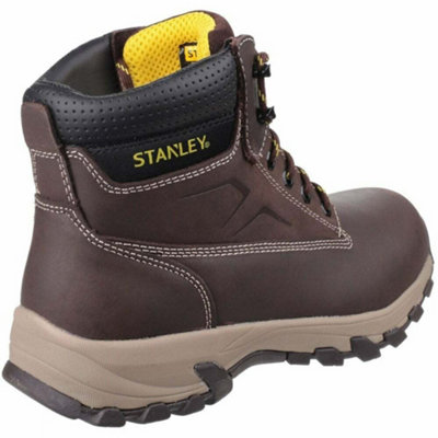 MENS STANLEY TRADESMAN APPRENTICE LEATHER SAFETY STEEL TOE CAP WORK ANKLE BOOTS